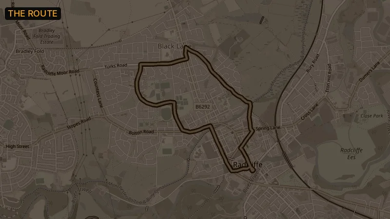 Map of the Banana Path (One Loop) route