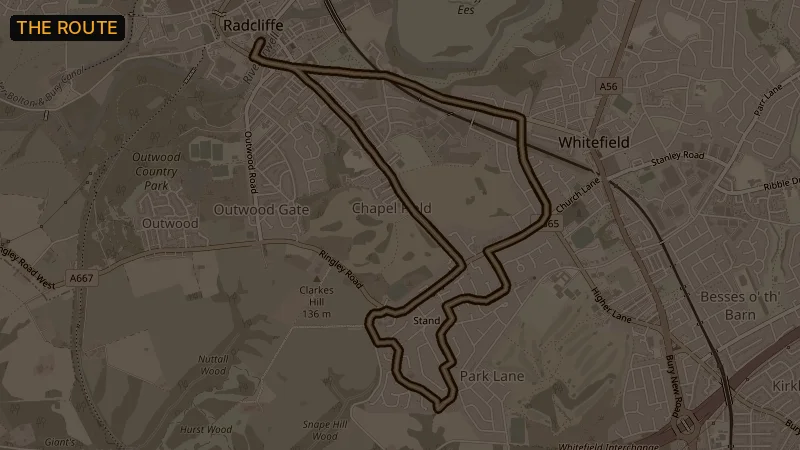Map of the Christmas route route
