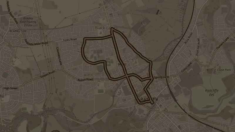 Map of the Banana path (Two loops) route