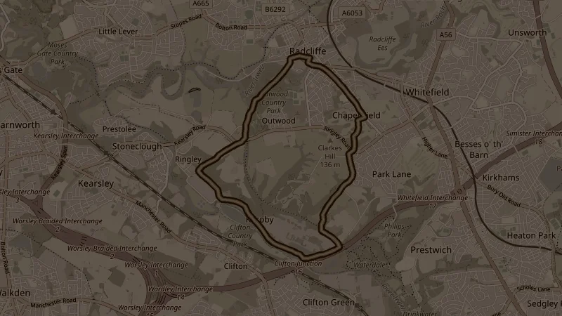 Map of the Late May Bank Holiday 10k route