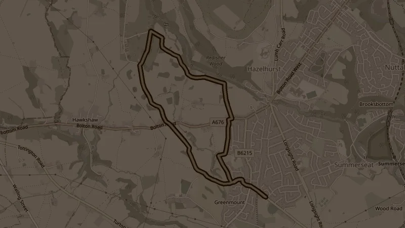 Map of the Greenmount route