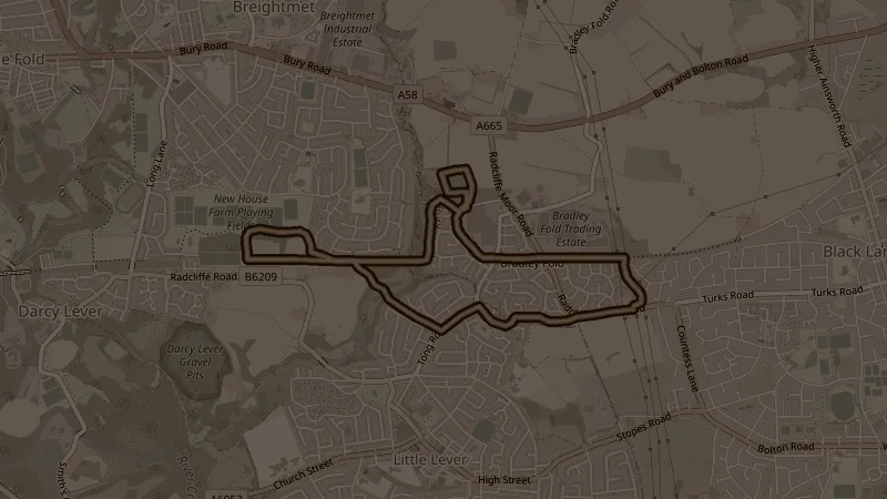 Map of the Halloween run route